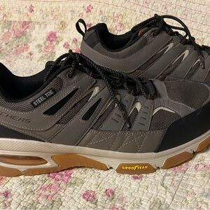 Timberland Skechers Goodyear Ortholite with Anti-Fatigue steel toe Shoes work